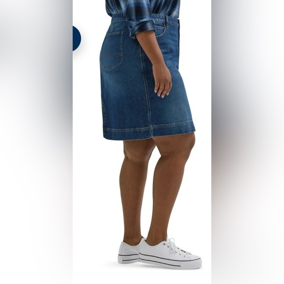 Lee® Women's Plus Mid Rise Heritage Skirt - Picture 4 of 13